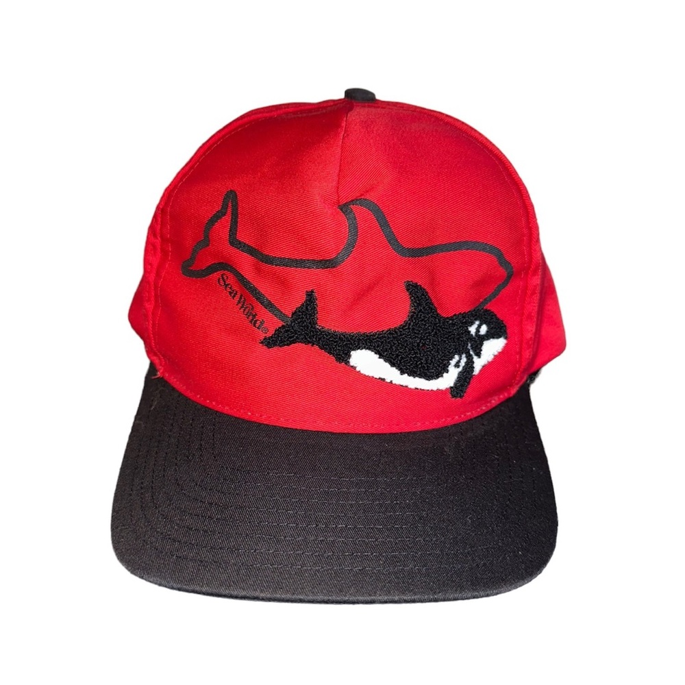 Vintage 90s Sea World Shamu snap back hat
